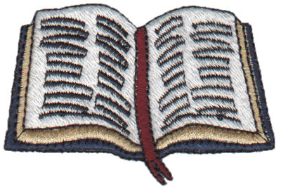 Embroidery Design: Bible2.72" x 1.83"