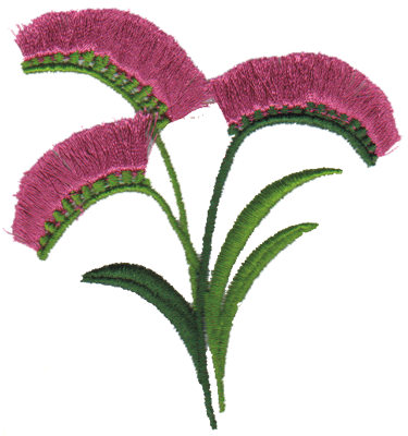 Embroidery Design: Freesia3.08" x 3.33"