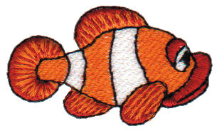 Embroidery Design: Clown Fish2.51" x 2.92"