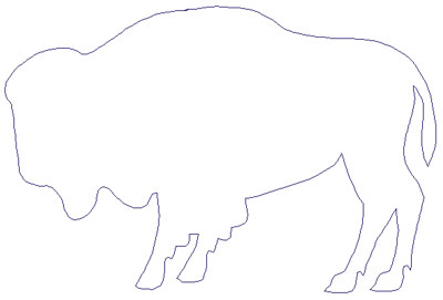 Embroidery Design: Reverse App Buffalo6.79" x 4.51"