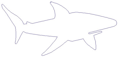 Embroidery Design: Reverse App Shark6.79" x 3.19"