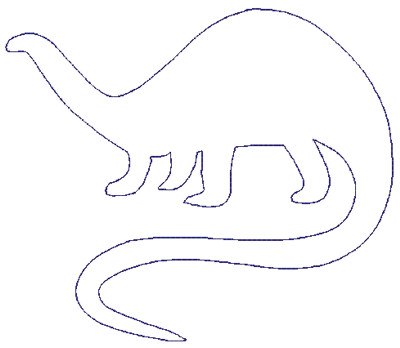 Embroidery Design: Reverse App Dinosaur5.59" x 4.80"