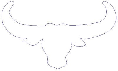 Embroidery Design: Reverse App Bull6.79" x 4.02"