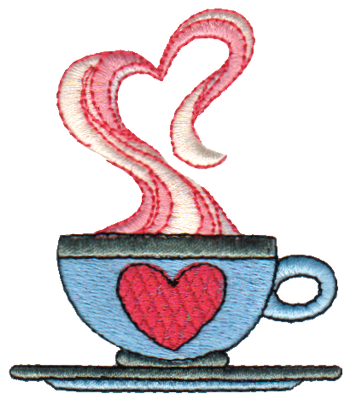 Embroidery Design: Cup of Love2.59" x 3.00"