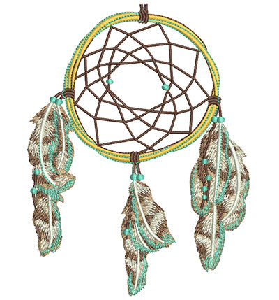 Embroidery Design: Dreamcatcher Lg 4.55w X 5.95h