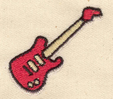 Embroidery Design: Electric Guitar 1.56w X 1.50h