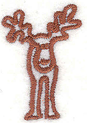 Embroidery Design: Moose 1.00w X 1.50h