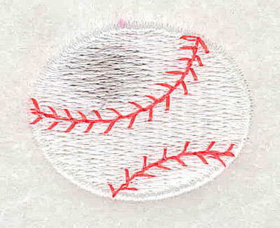 Embroidery Design: Baseball 1.31w X 1.06h