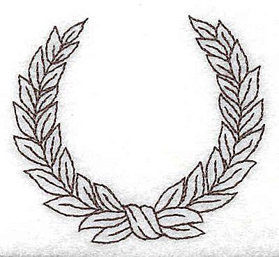 Embroidery Design: Wreath 2.44w X 2.19h