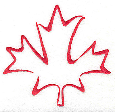 Embroidery Design: Maple leaf stylized 4.81w X 4.56h