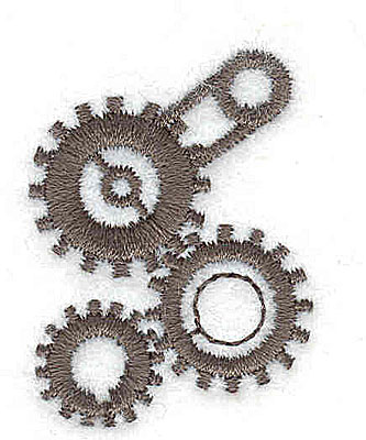 Embroidery Design: Cogs and wheels 1.06w X 1.44h