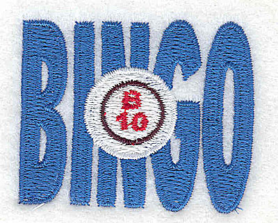 Embroidery Design: Bingo  1.94w X 1.56h