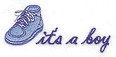 Embroidery Design: It's a Boy 3.00w X 1.38h