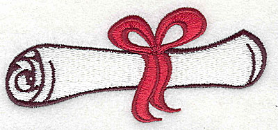 Embroidery Design: Diploma 3.94w X 1.75h