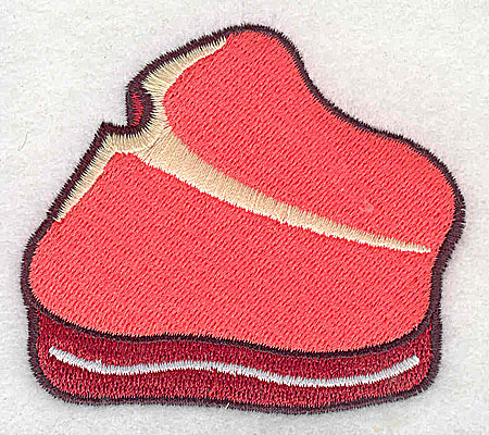 Embroidery Design: Steak 2.81w X 2.44h