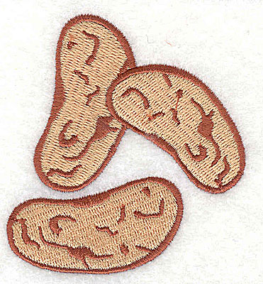 Embroidery Design: Peanut 2.50w X 2.75h