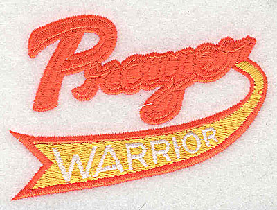 Embroidery Design: Prayer Warrior 3.56w X 2.62h