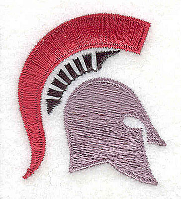 Embroidery Design: Trojan Helmet 1.50w X 1.81h