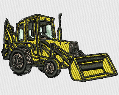 Embroidery Design: Bulldozer 2.81w X 1.69h