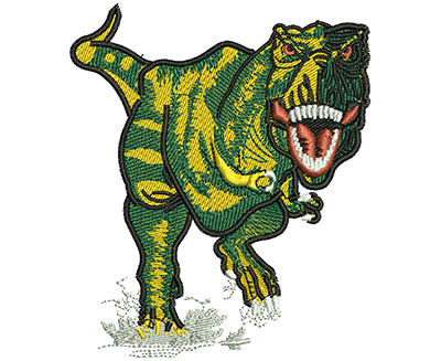 Embroidery Design: T-Rex Lg 2.99w X 3.51h