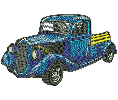 Embroidery Design: Classic Truck Lg 4.52w X 2.79h