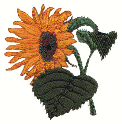 Embroidery Design: Sunflower2.61" x 2.71"