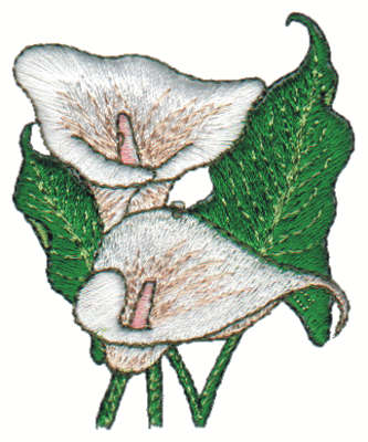 Embroidery Design: Calla Lily2.15" x 2.63"