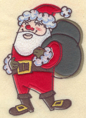 Embroidery Design: Santa Claus Applique4.26w X 5.84h