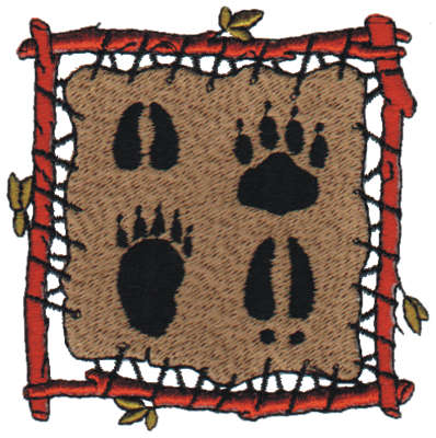 Embroidery Design: Tracks Frame3.21" x 3.21"