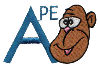 Embroidery Design: Kiddie Alphabet A3.25" x 2.00"