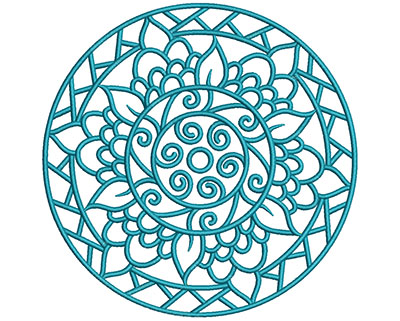 Embroidery Design: Mandalas Vol 1 Design 5 7.7w X 7.69h