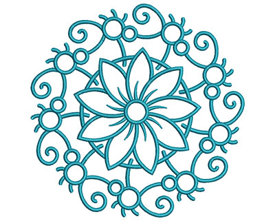 Embroidery Design: Mandalas Vol 3 Design 14 7.59w X 7.59h