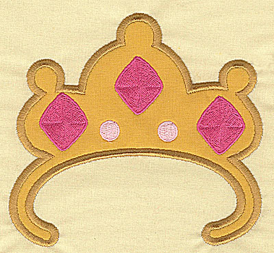 Embroidery Design: Crown applique 5.07w X 4.73h