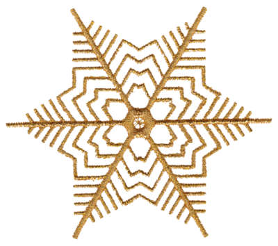 Embroidery Design: Snow Flake3.51" x 3.96"