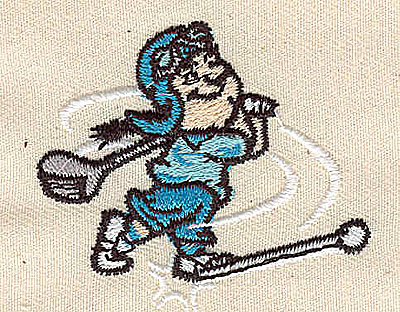 Embroidery Design: Cartoon golfer 2.00w X 1.75h