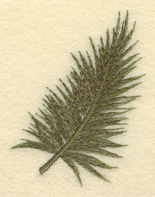 Embroidery Design: Palm Frond2.45w X 3.35h