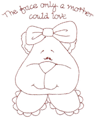 Embroidery Design: Snickerdoodle Cutie Bear (large)4.80" x 6.00"