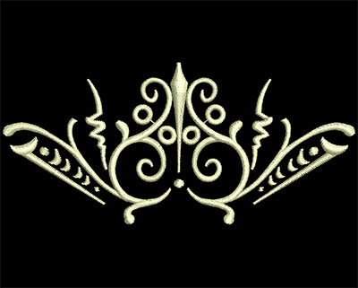 Embroidery Design: Fancy Elements 2 Design 4 3.85w X 1.76h