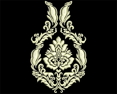 Embroidery Design: Fancy Elements 2 Design 9 2.65w X 4.33h