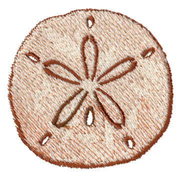 Embroidery Design: Sand Dollar2.46" x 2.40"