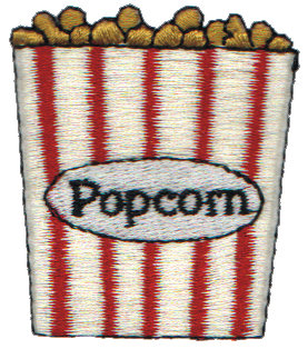 Embroidery Design: Popcorn1.81" x 2.02"