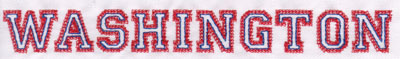 Embroidery Design: Washington Name0.92" x 8.03"