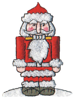 Embroidery Design: Snow Globe Nutcracker2.16" x 2.78"