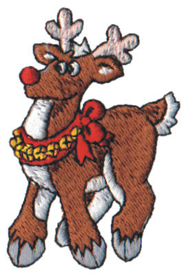 Embroidery Design: Snow Globe Reindeer1.71" x 2.64"