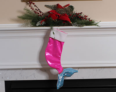 Embroidery Design: Mermaid Stocking