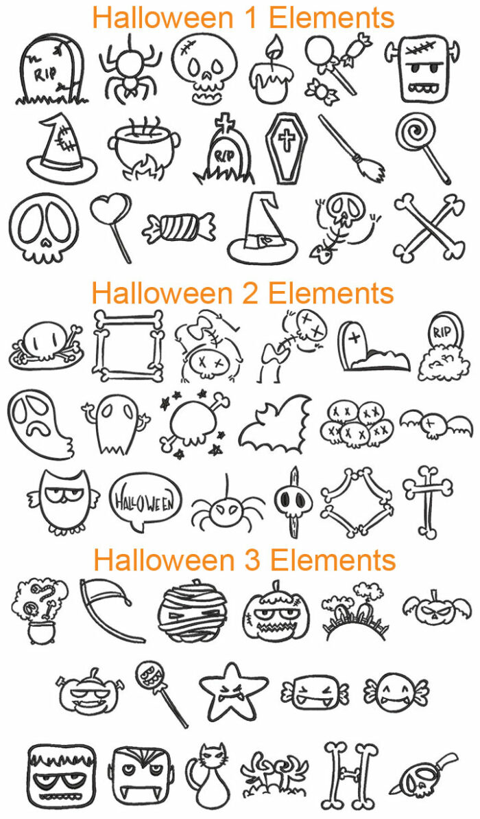 halloweenelementsbundle