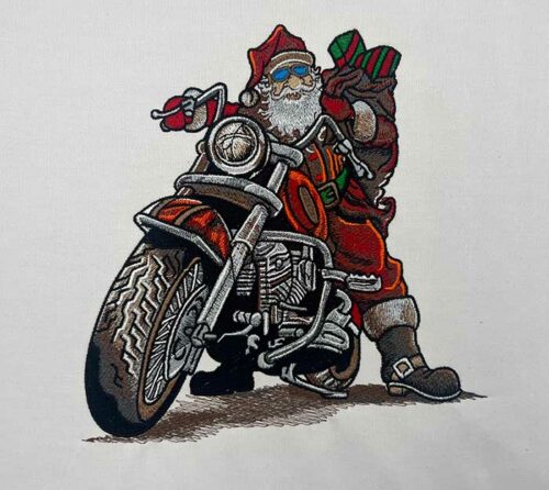 big bad santa embroidery design