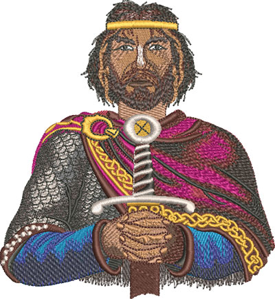 king arthur embroidery design