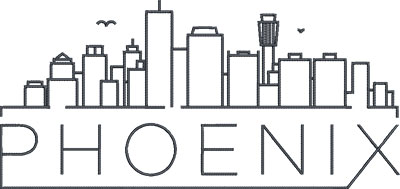 phoenix city skyline embroidery design