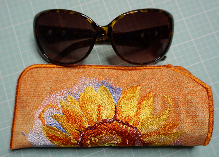 sunflower sunglass case project